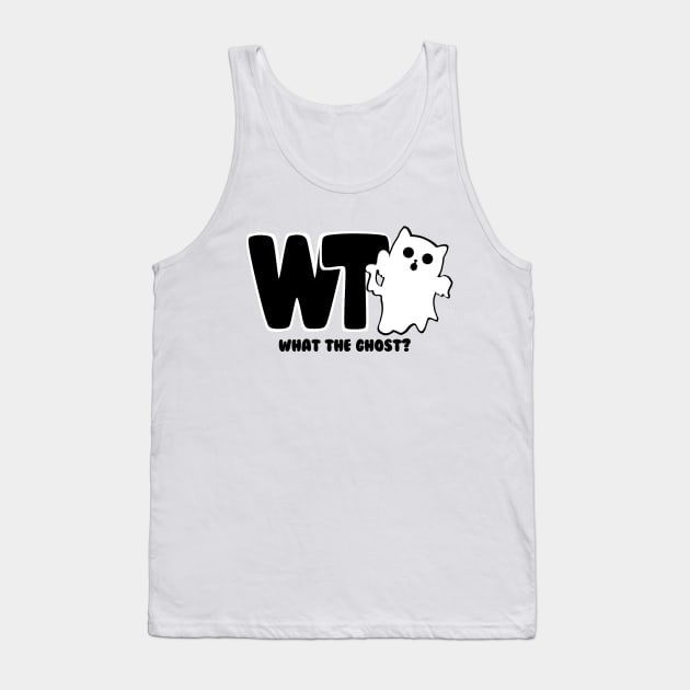 What The Ghost? Logo - Dark Tank Top by Rusty Quill
